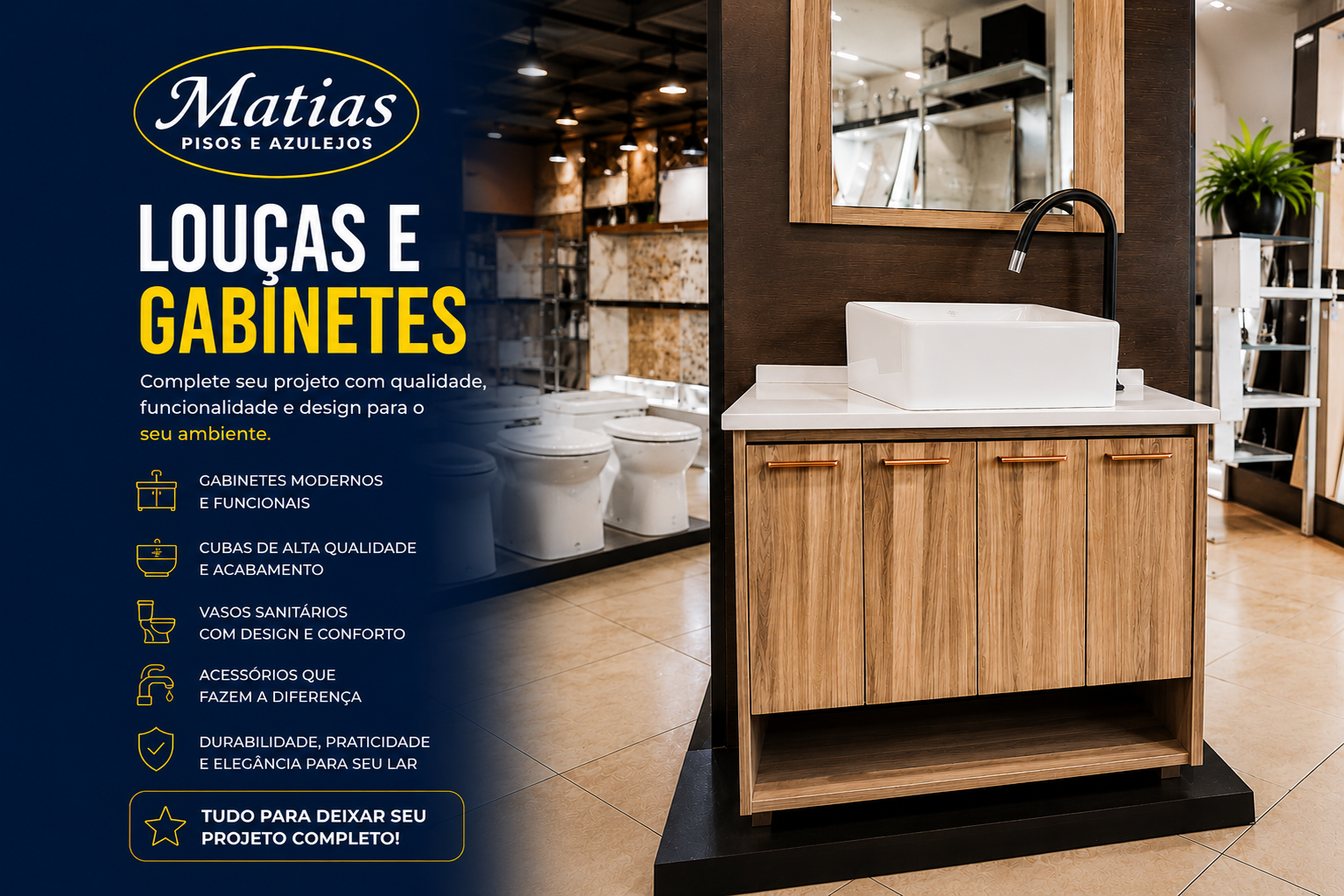 Louças e Gabinetes